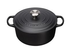 Le Creuset - brytfanna żeliwna emaliowana Signature okrągła 20 cm 2,4 l czarna