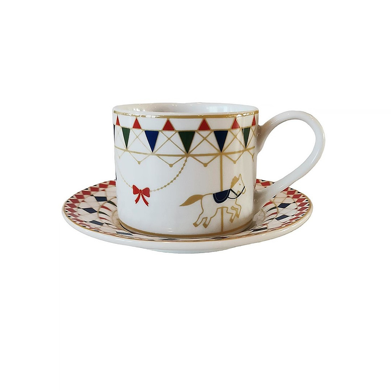Rose&Tulipani - XMAS CAROUSEL Zestaw do śniadań 350 ml