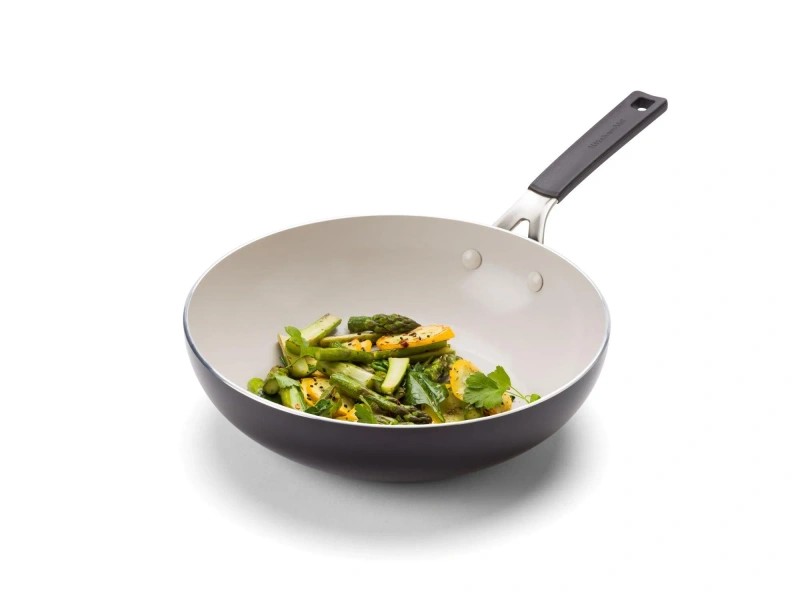KitchenAid - wok Aluminium Coloured 28 cm czarny