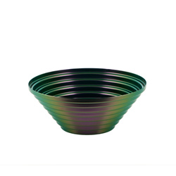 Alessi - kosz stalowy, zielono-fioletowy, 25 cm
