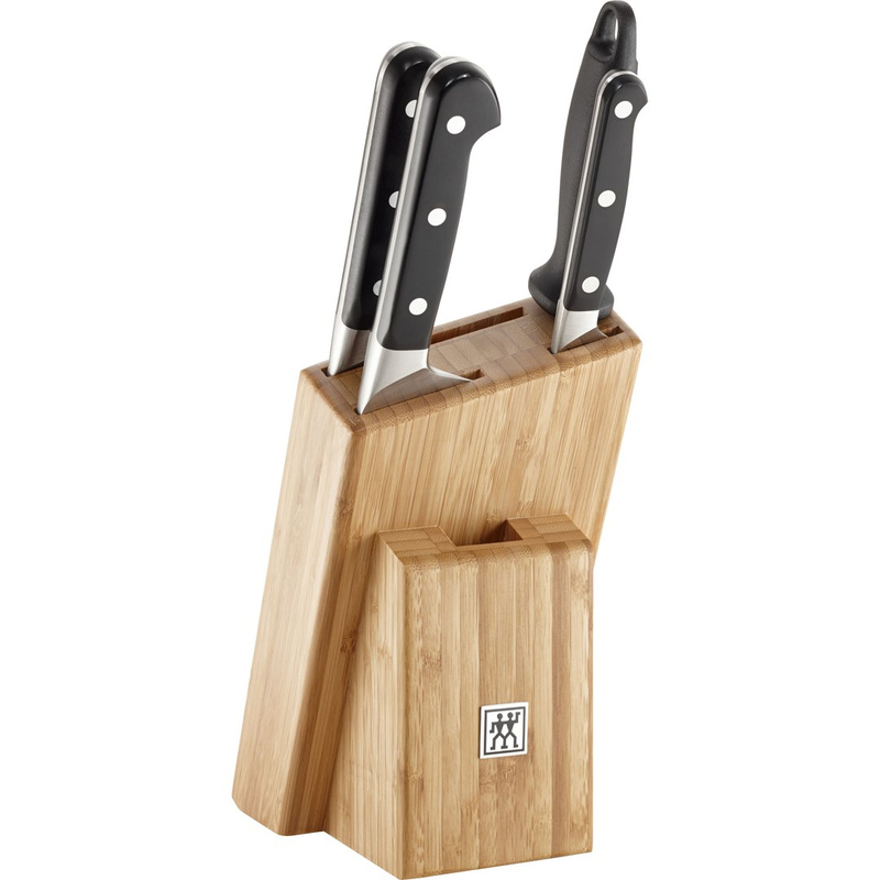 Zwilling - Zestaw 3 noży w bloku + ostrzałka Pro