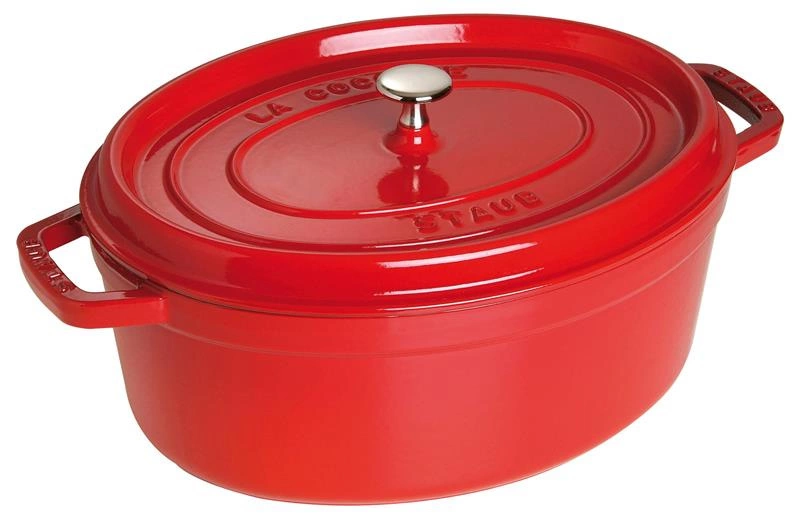 Staub - brytfanna  żeliwna wiśniowa 6,7 l 33 cm