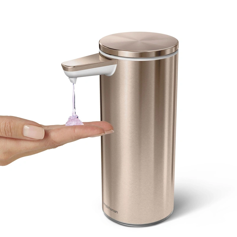 simplehuman - Dozownik bezdotykowy akumulatorowy 266ml - różowe złoto
