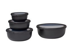 Mepal - Zestaw 4 misek Cirqula 350 750 1250 2250 Nordic Black