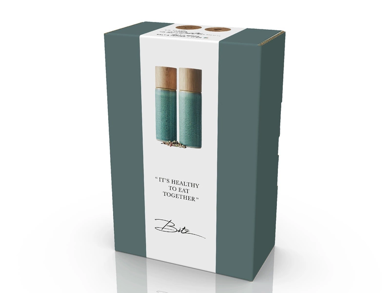 Bitz - Zestaw młynków do soli i pieprzu 17 cm Green