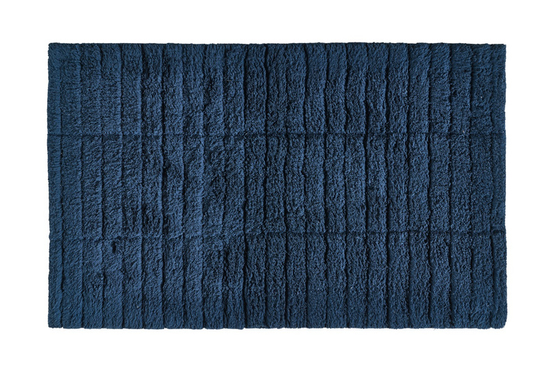 Zone Denmark - Dywanik łazienkowy 50 x 80 cm Tiles Dark blue