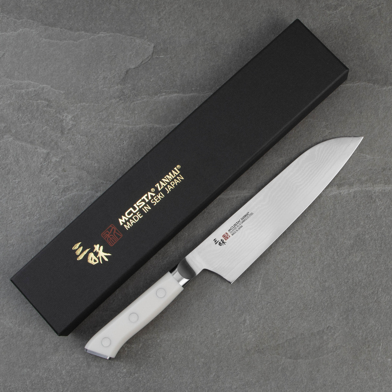 Mcusta Zanmai - Classic Damascus VG-10 Corian Nóż Santoku 18cm
