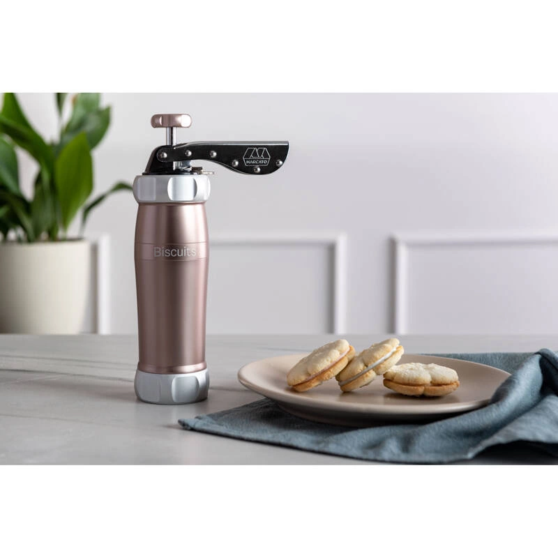 Marcato - Ręczna maszynka do robienia ciasteczek, jasnoróżowa