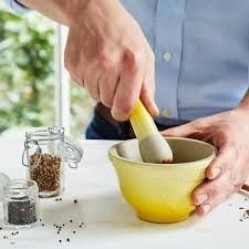 Le Creuset - moździerz ceramiczna żółty