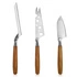 Boska - Zestaw 3 noży do sera, dąb
