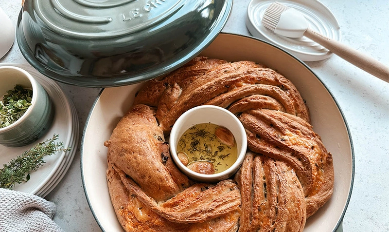 Le Creuset - garnek patelnia Gourmet Signature 30 cm 3,5 l thyme