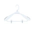 RAYEN - Biały wieszak z klipsami