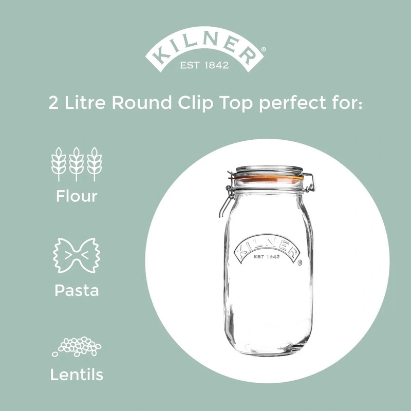 Kilner - Słoik 2l, Round Clip Top Jar