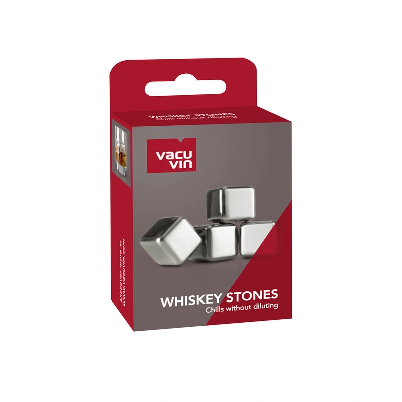 VACU VIN - Stalowe kostki chłodzące do whiskey