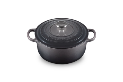 Le Creuset - garnek żeliwny Signature 20 cm 2,4 l flint