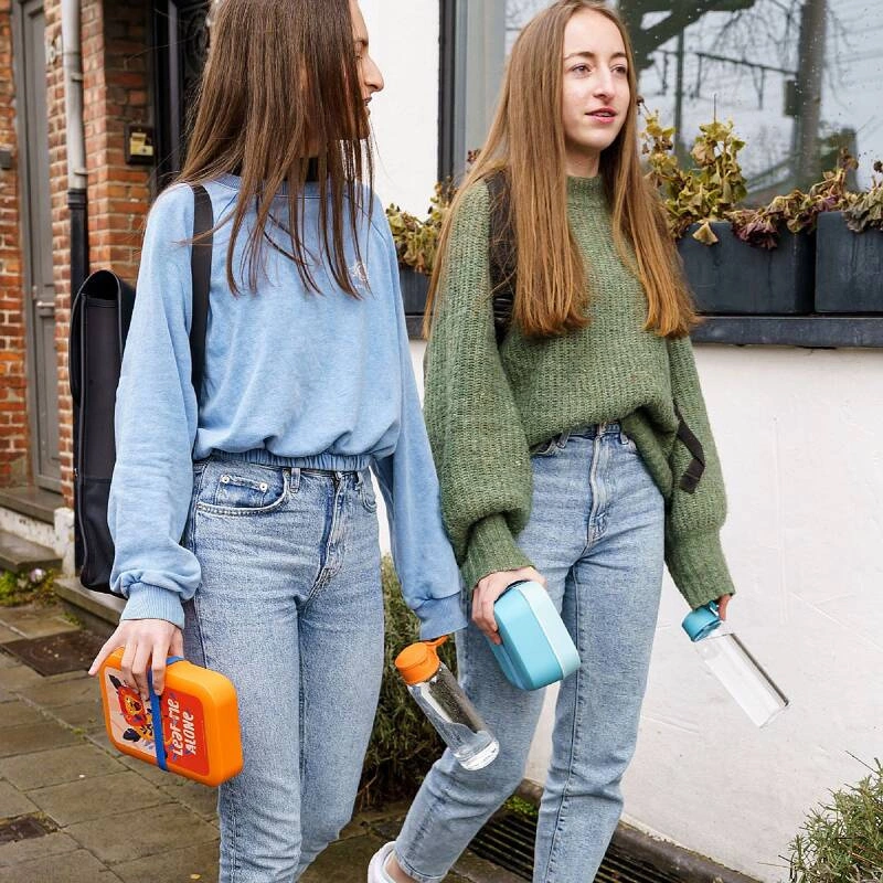 Amuse - lunchbox z gumką Leaf me alone