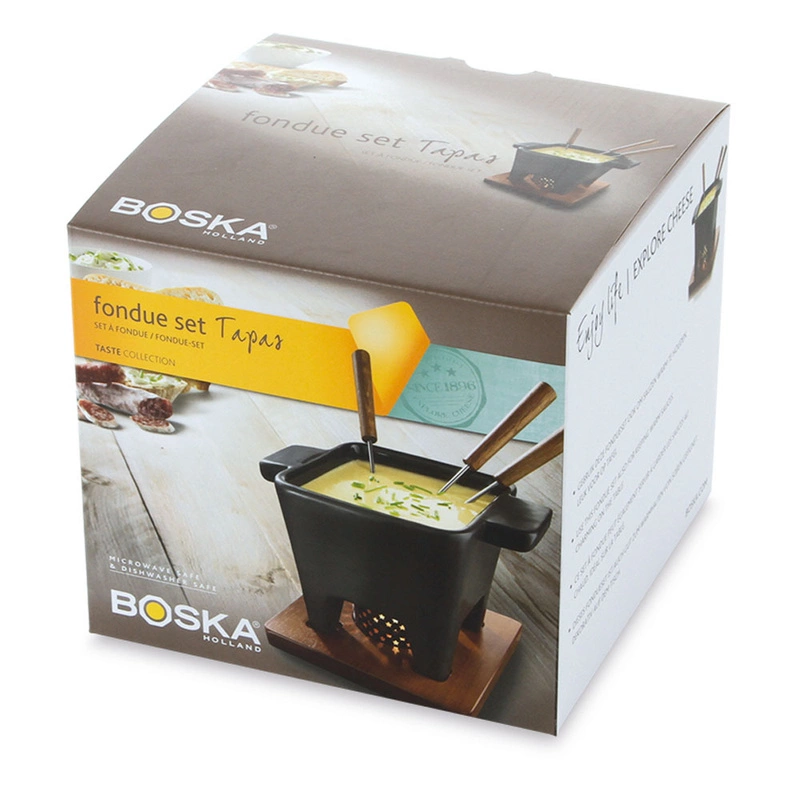 Boska - Zestaw Tapas Fondue czarny, mahoń, 400 gr