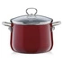 Riess - Garnek wysoki z pokrywą 24cm Rosso