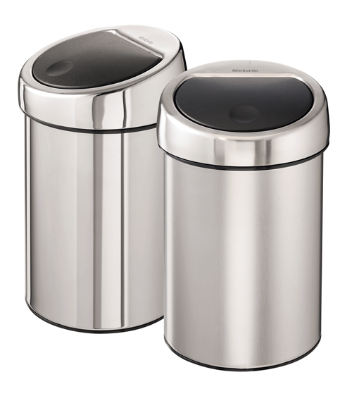 Brabantia - kosz na śmieci Touch Bin 3 L stal polerowana
