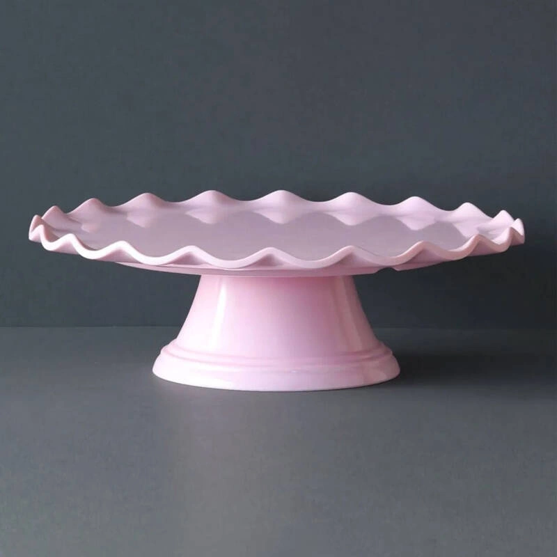 A Little Lovely Company - Patera z falistym brzegiem PINK 27.5 cm