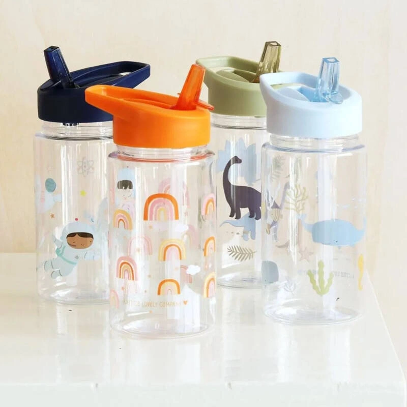 A Little Lovely Company - Butelka z ustnikiem na wodę RAINBOWS 450 ml