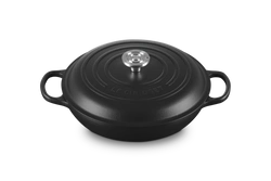 Le Creuset - garnek Gourmet Profesjonalny żeliwny 30 cm 3,5 l czarny