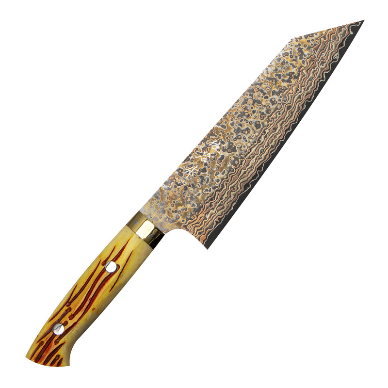 Takeshi Saji - OBB Black VG-10 Color Nóż Bunka 17 cm