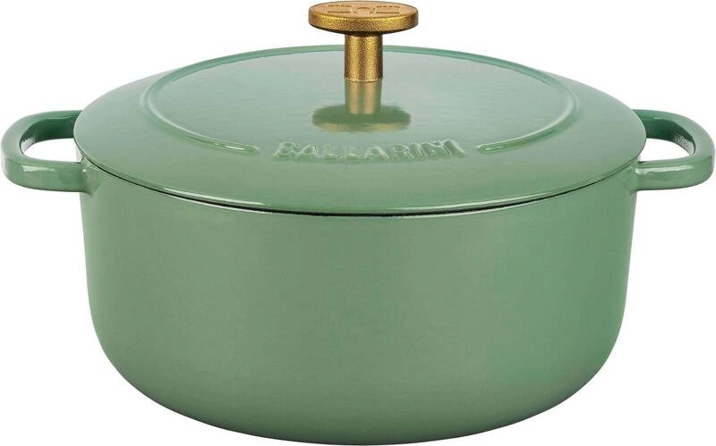 Ballarini - garnek żeliwny okrągły 4 ltr, zielony Bellamonte