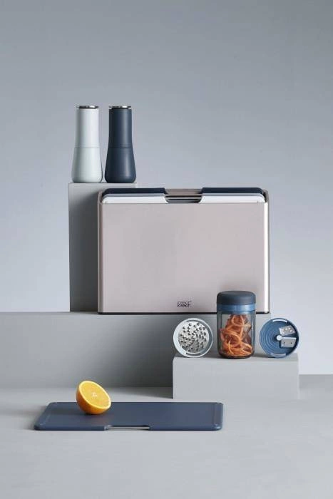 Joseph Joseph - Zestaw 4 desek do krojenia Folio Steel, Sky