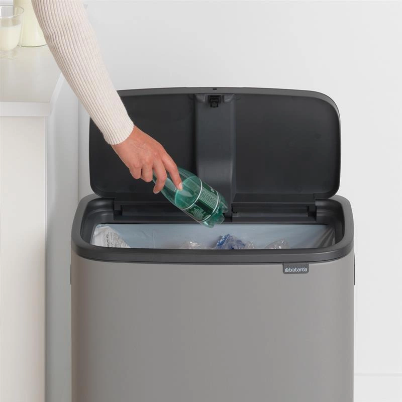 Brabantia - Kosz na śmieci Touch Bin BO 60l mineralny szary