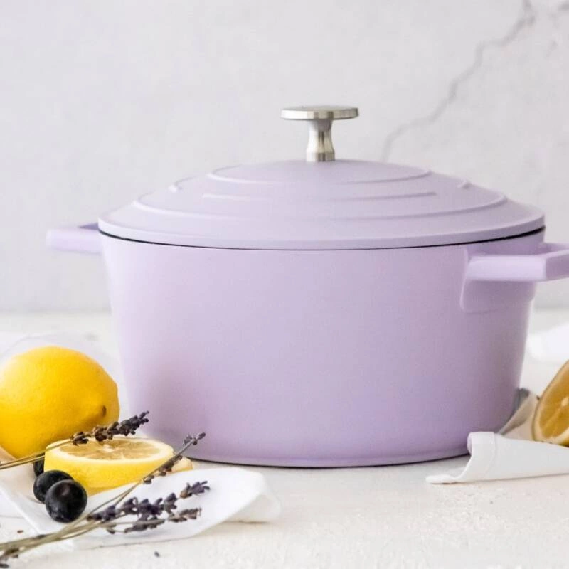 MasterClass - garnek z pokrywką 2,5L lawendowy