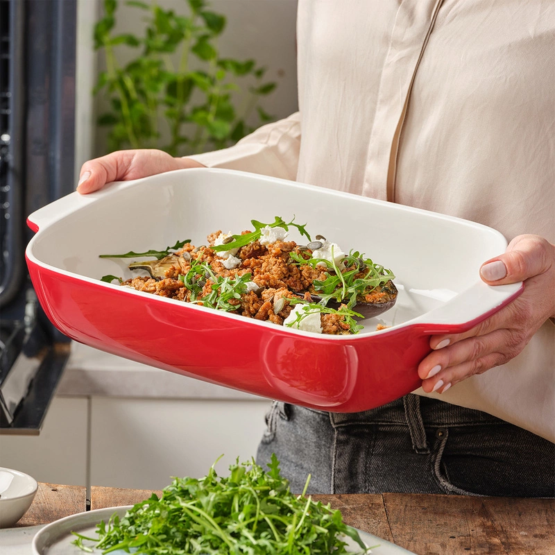 KitchenAid - ceramiczna brytfanna z przykrywką L - Empire Red