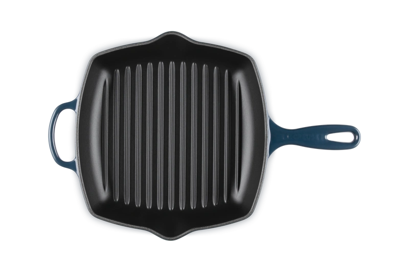 Le Creuset - patelnia żeliwna grillowa z dwoma uchwytami 26 cm Nuit
