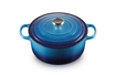 Le Creuset - brytfanna żeliwna emaliowana Signature okrągła 26 cm 5,3 l lazur