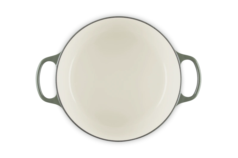 Le Creuset brytfanna żeliwna emaliowana Signature okrągła 28 cm 6,7l thyme