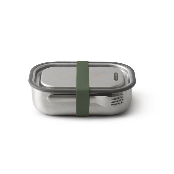 Black & Blum - Lunch box stalowy L, oliwkowy