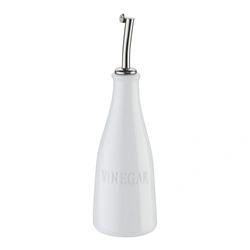 Cilio - dozownik do octu, porcelana/stal nierdzewna, 0,25 l, śred. 7 x 23,5 cm