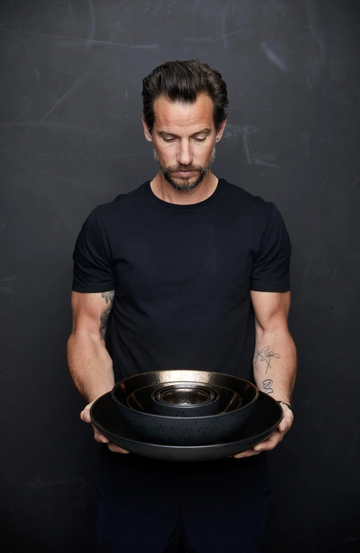 Bitz - Talerz okrągły 40 cm Black/Bronze