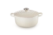 Le Creuset - brytfanna żeliwna emaliowana Signature okrągła 22 cm 3,3 l meringue