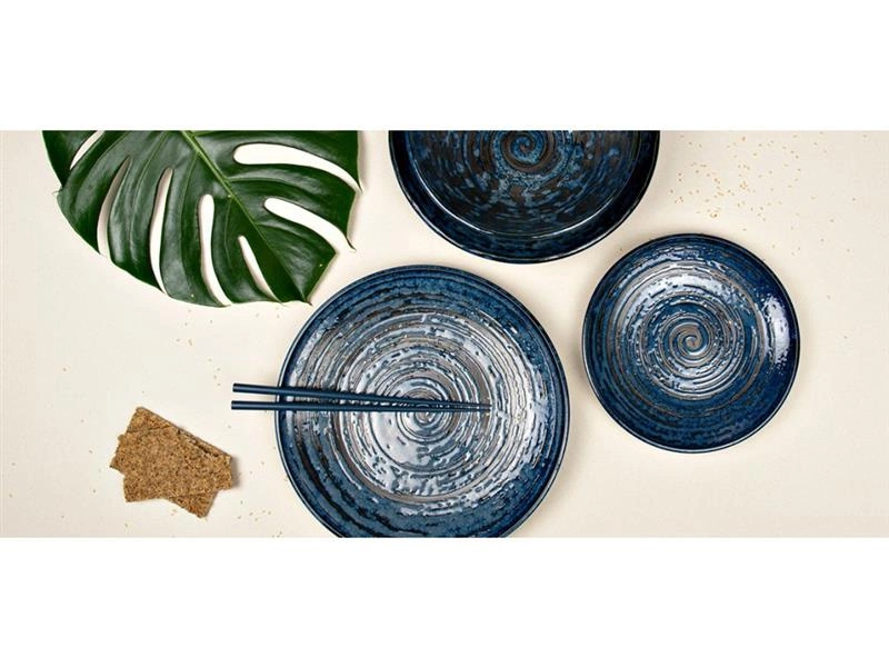 Made in Japan - Miska Udon 20 cm Copper Swirl