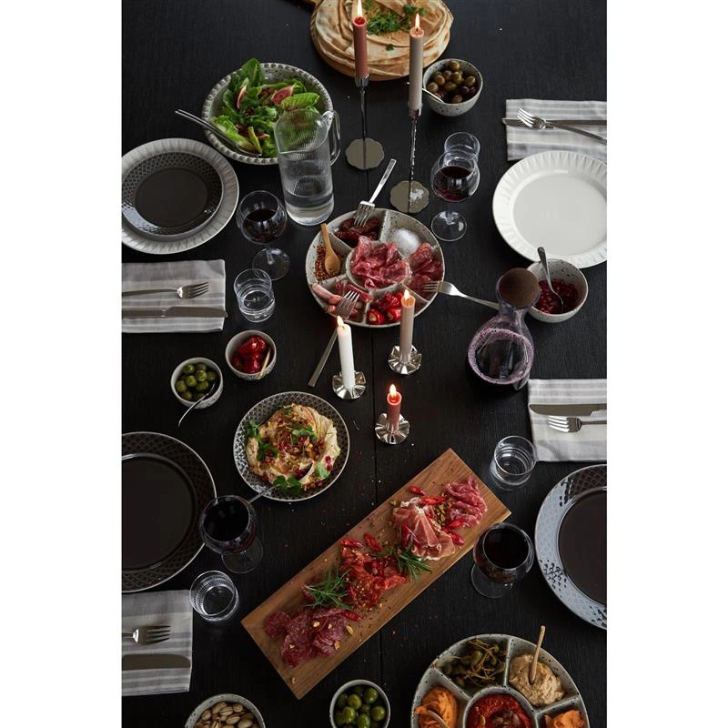 Sagaform - świecznik, stal/aluminium, śred. 8 x 28 cm, srebrny Siri