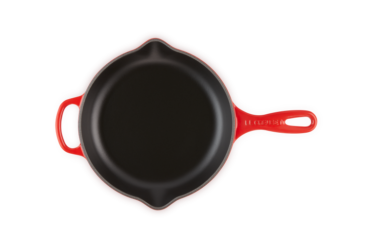 Le Creuset - patelnia Signature niska żeliwna 23 cm wiśniowa