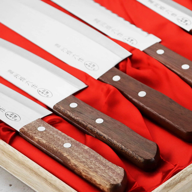 Satake - Tomoko Zestaw 6 noży w drewnianym pudełku