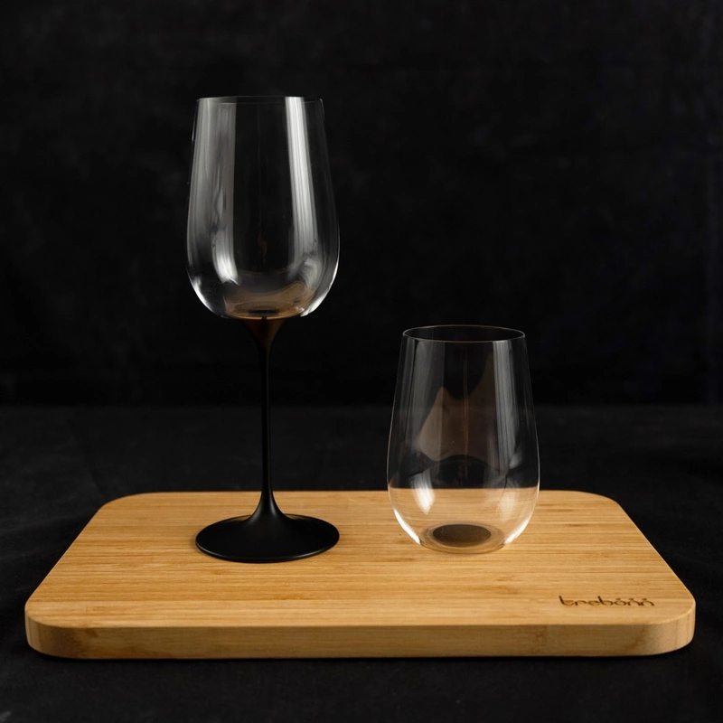Trebonn - SplitGlass - zestaw 2 czarnych kieliszków CinqueTerre
