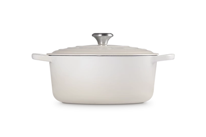 Le Creuset - garnek żeliwny emaliowany Signature 28 cm 6,7 l meringue