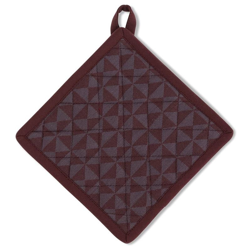 Kela - bawełniany uchwyt do gorących naczyń z kieszonką, 20x20 cm, brązowy Henrik