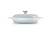 Le Creuset - patelnia głęboka z pokrywą żeliwna emaliowana Coastal Blue 30 cm