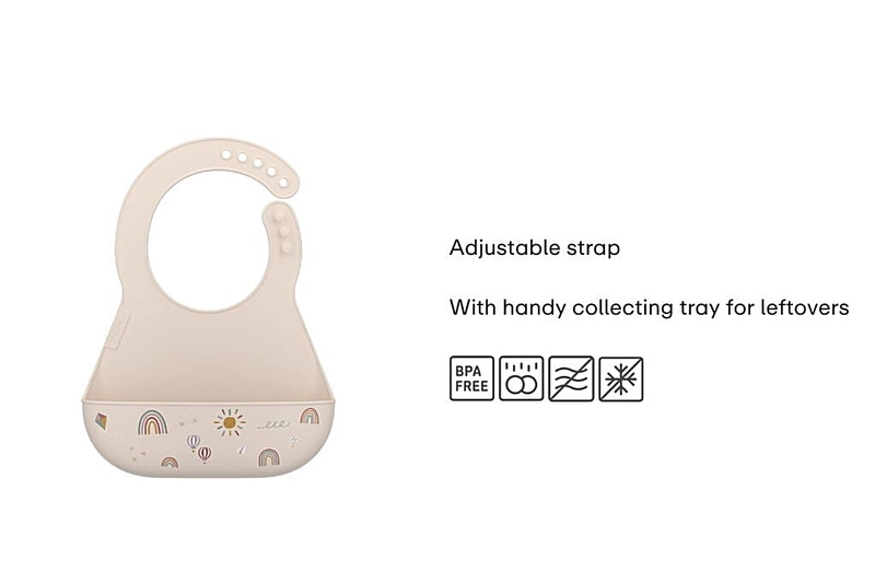 Mepal - Śliniak silikonowy z kieszonką Mio Forest Friends