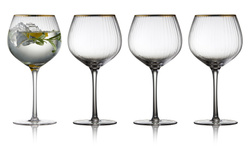 Lyngby Glas - Kieliszki do ginu Palermo 570 ml 4 sztuki złote