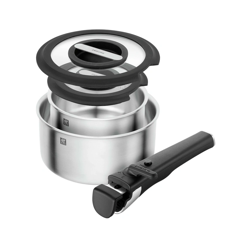 Zwilling - UNLOCK Zestaw 2 garnkĂłw z pokrywkami + uchwyt